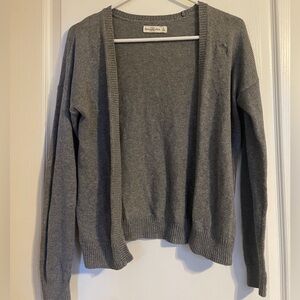 Abercrombie & Fitch Open Front Logo Y2K Knit Cardigan S Preppy Academia Casual‎